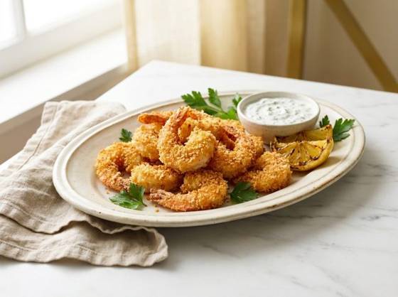 Crevettes Citron & herbes