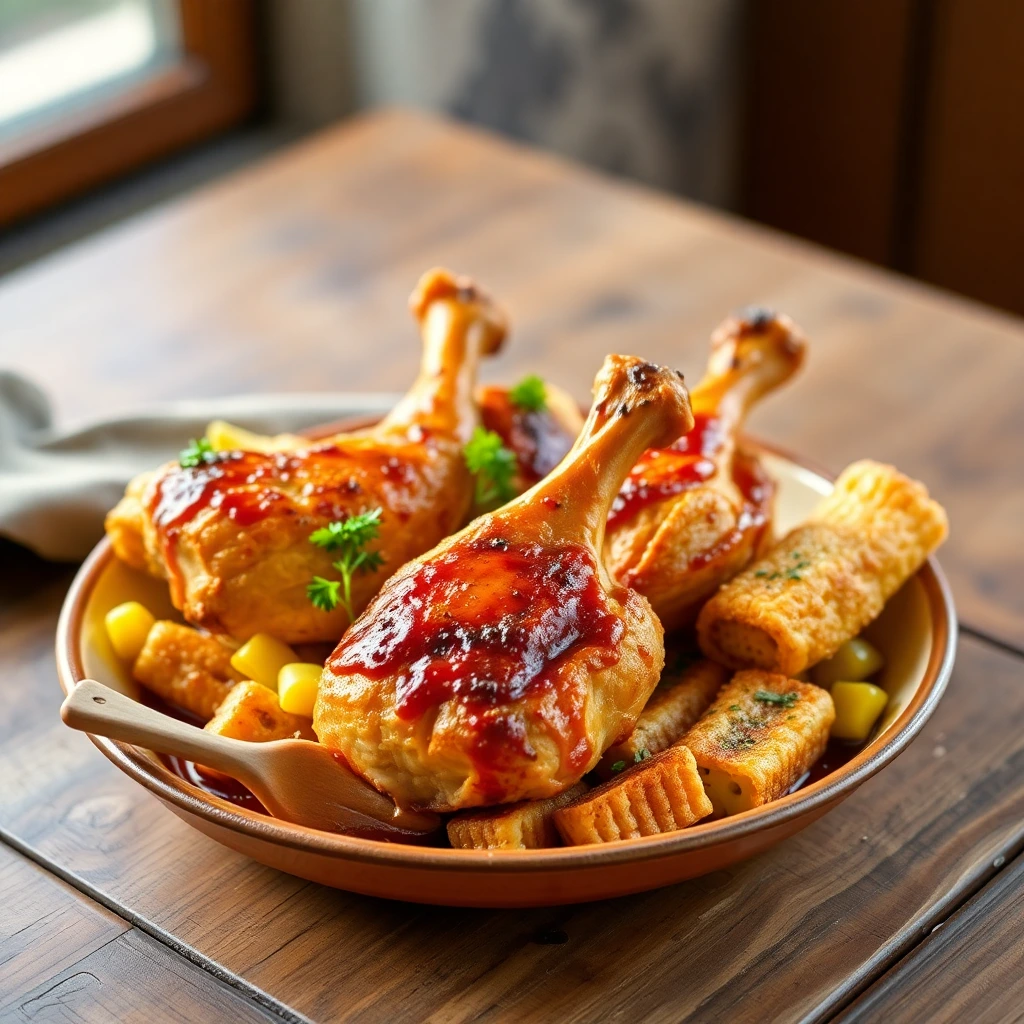 Ailes de poulet BBQ fumé