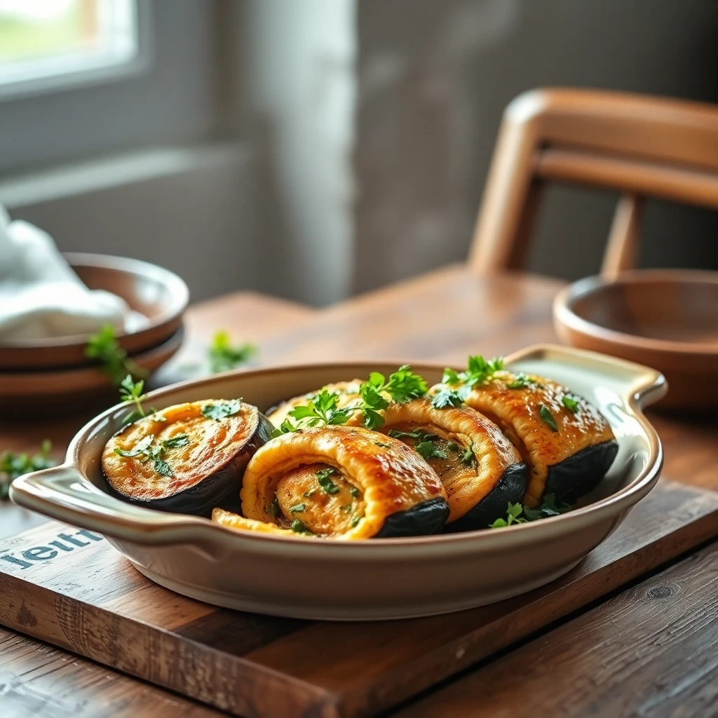 Aubergines rôties Chimichurri