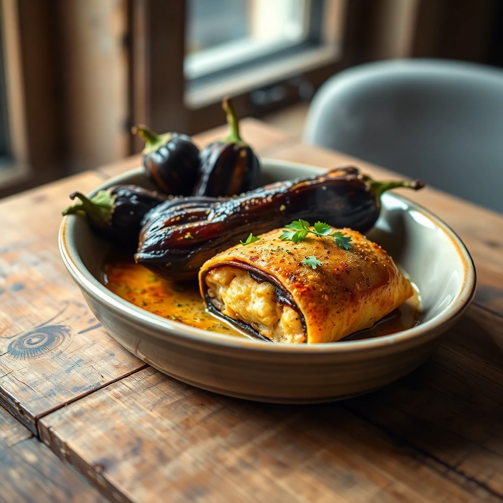 Aubergines rôties Garam masala