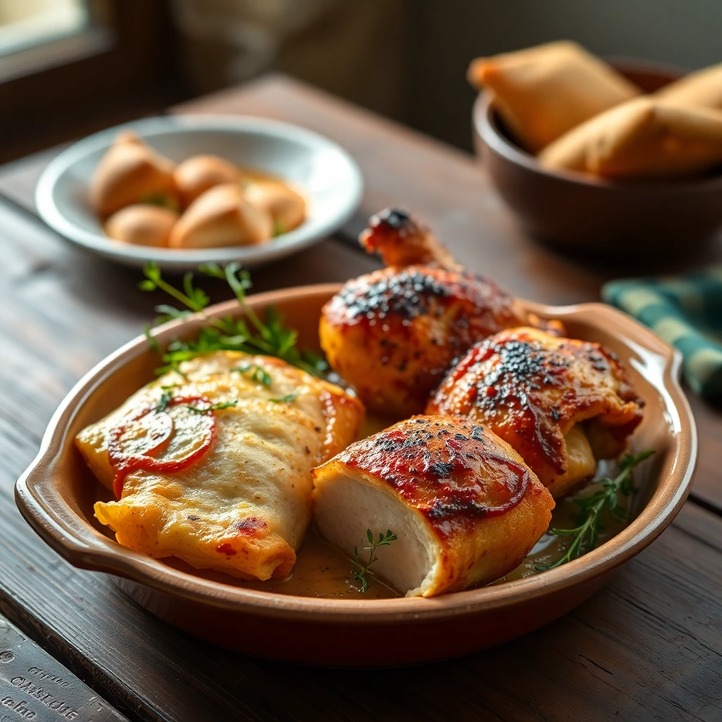 Blanc de poulet Romarin-ail