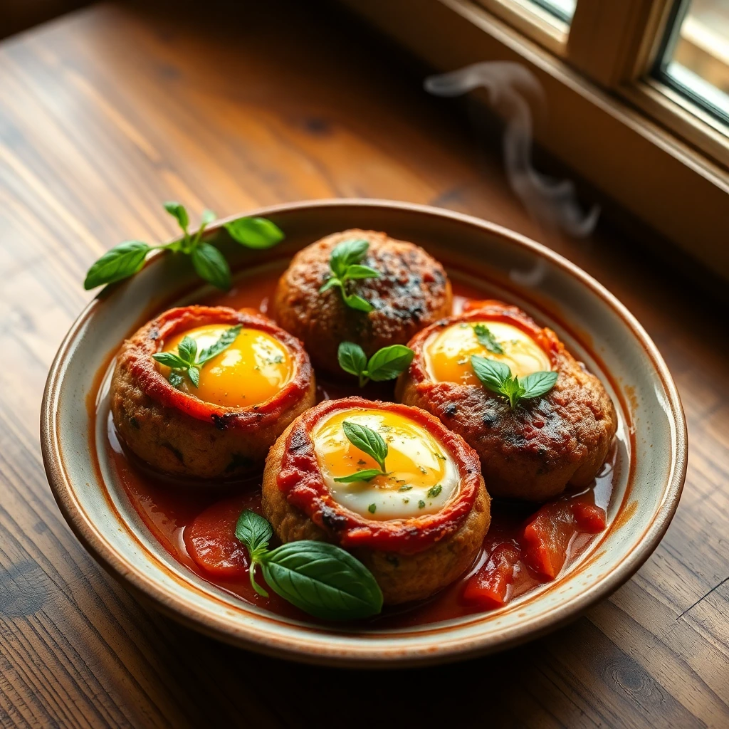 Boulettes de bœuf tomate & basilic