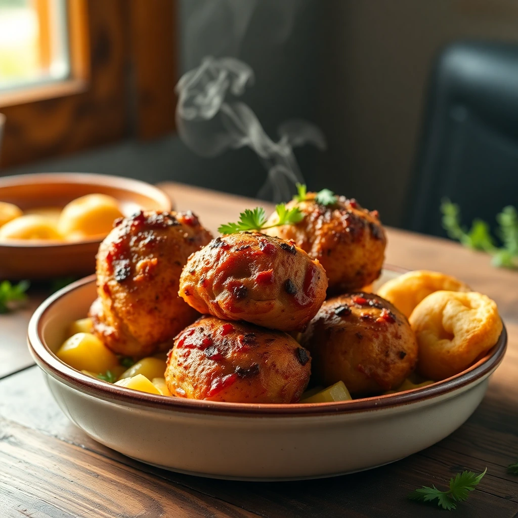 Boulettes de poulet Garam masala