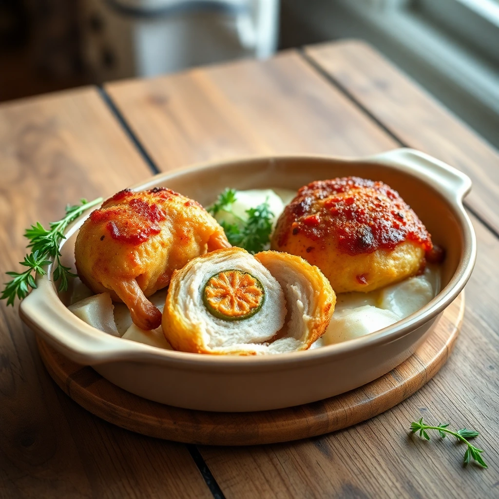 Boulettes de poulet Romarin-ail
