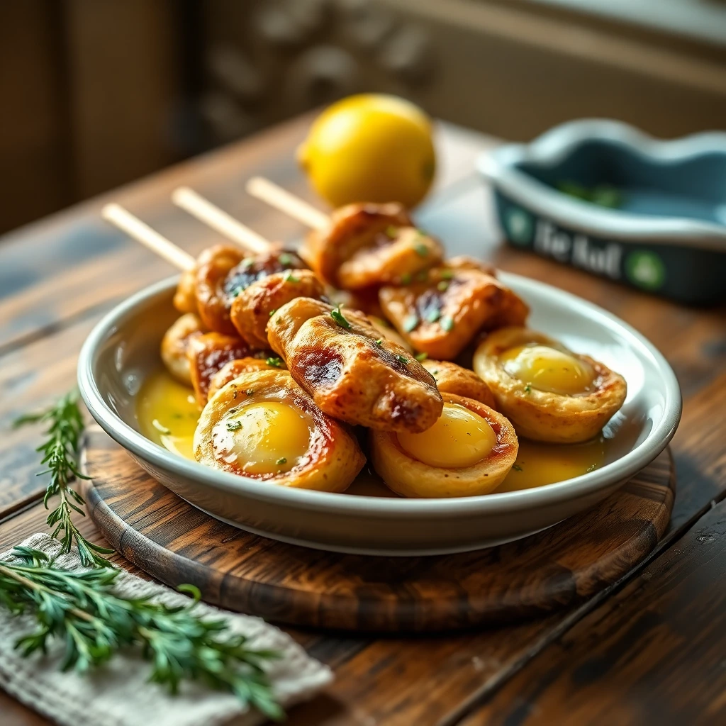Brochettes de bœuf Citron & herbes