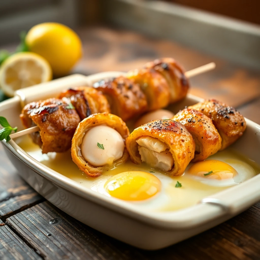 Brochettes de bœuf Citron-poivre