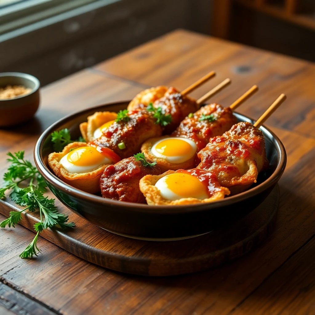 Brochettes de bœuf Coréen gochujang
