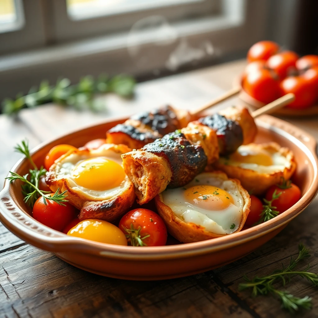 Brochettes de bœuf Méditerranéen