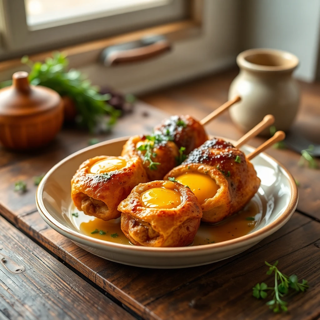 Brochettes de bœuf Miel-moutarde