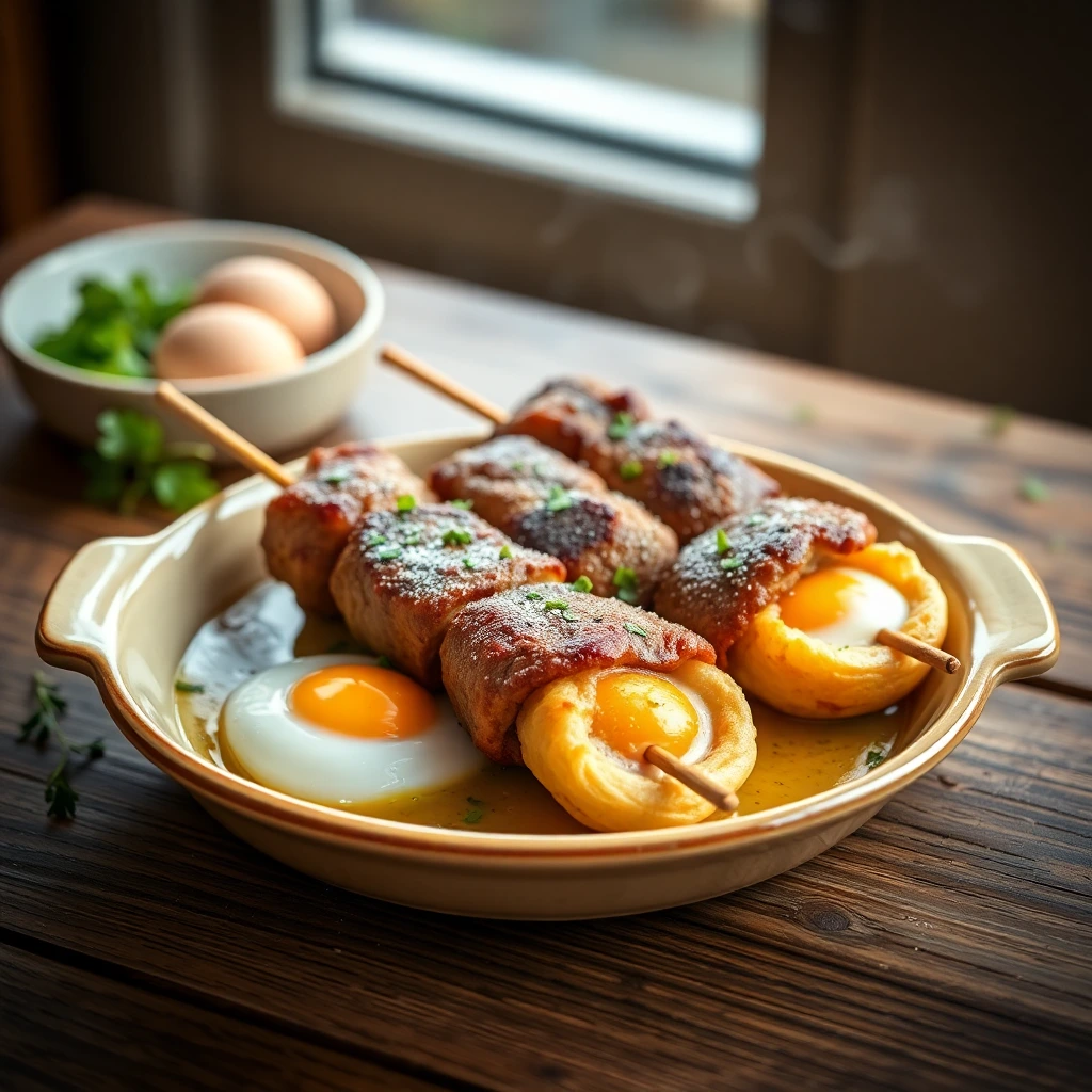 Brochettes de bœuf nature
