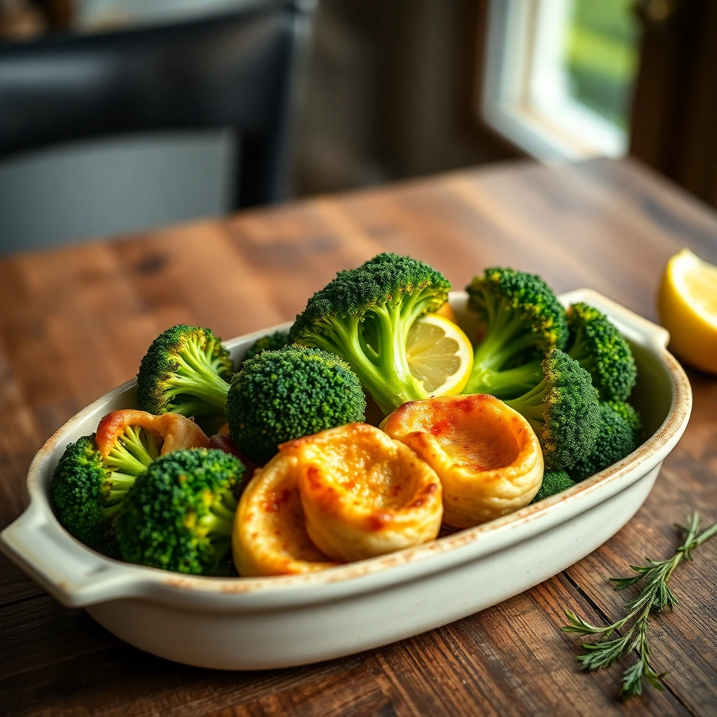Brocoli rôti Citron-poivre