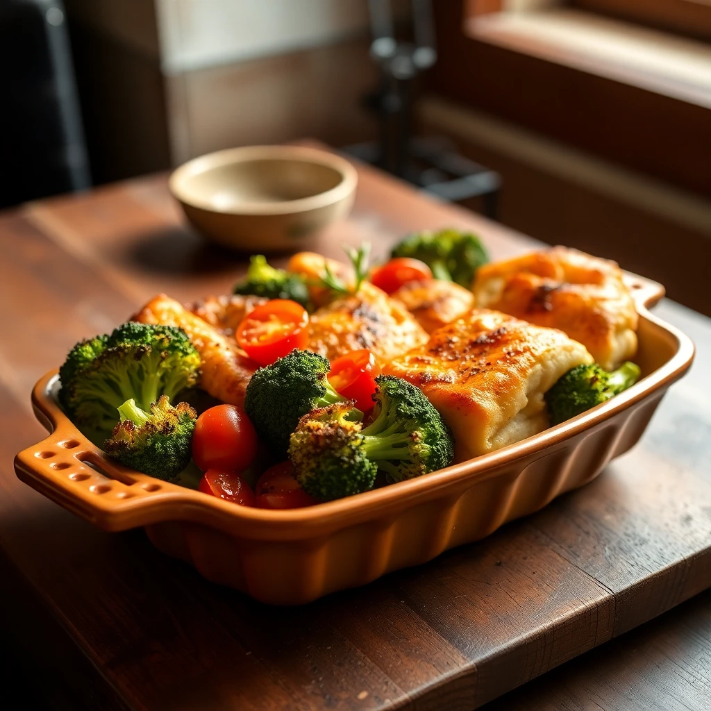 Brocoli rôti Méditerranéen