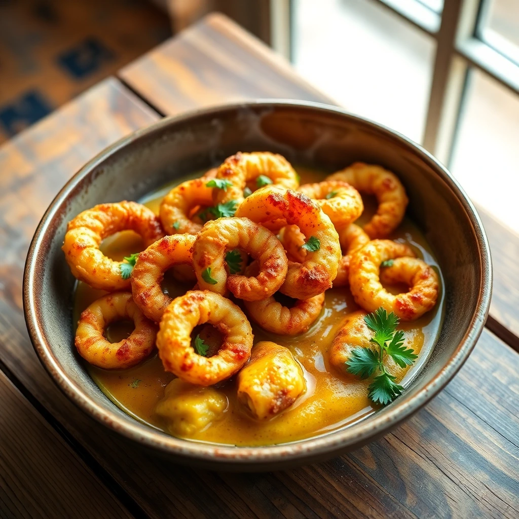 Calamars Curry-coco