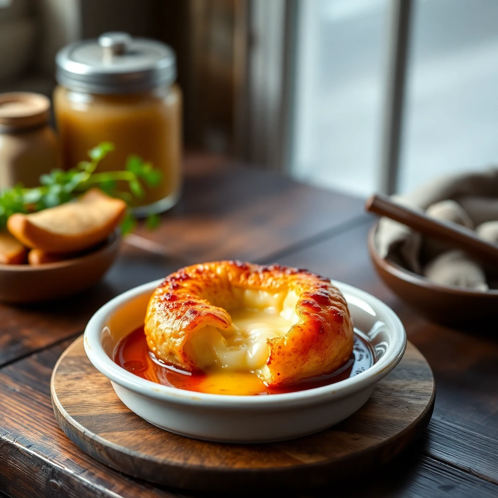 Camembert rôti Coréen gochujang