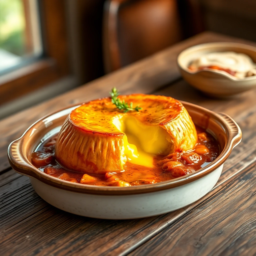 Camembert rôti Curry rouge thaï