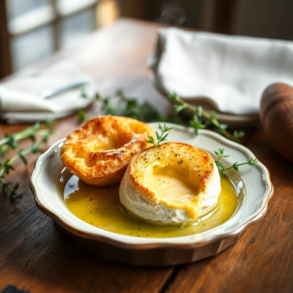 Camembert rôti Moutarde à l’ancienne