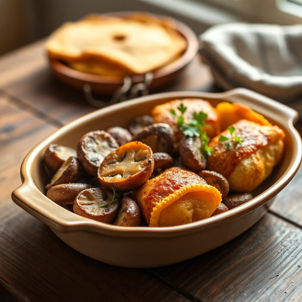 Champignons sautés Balsamique-miel