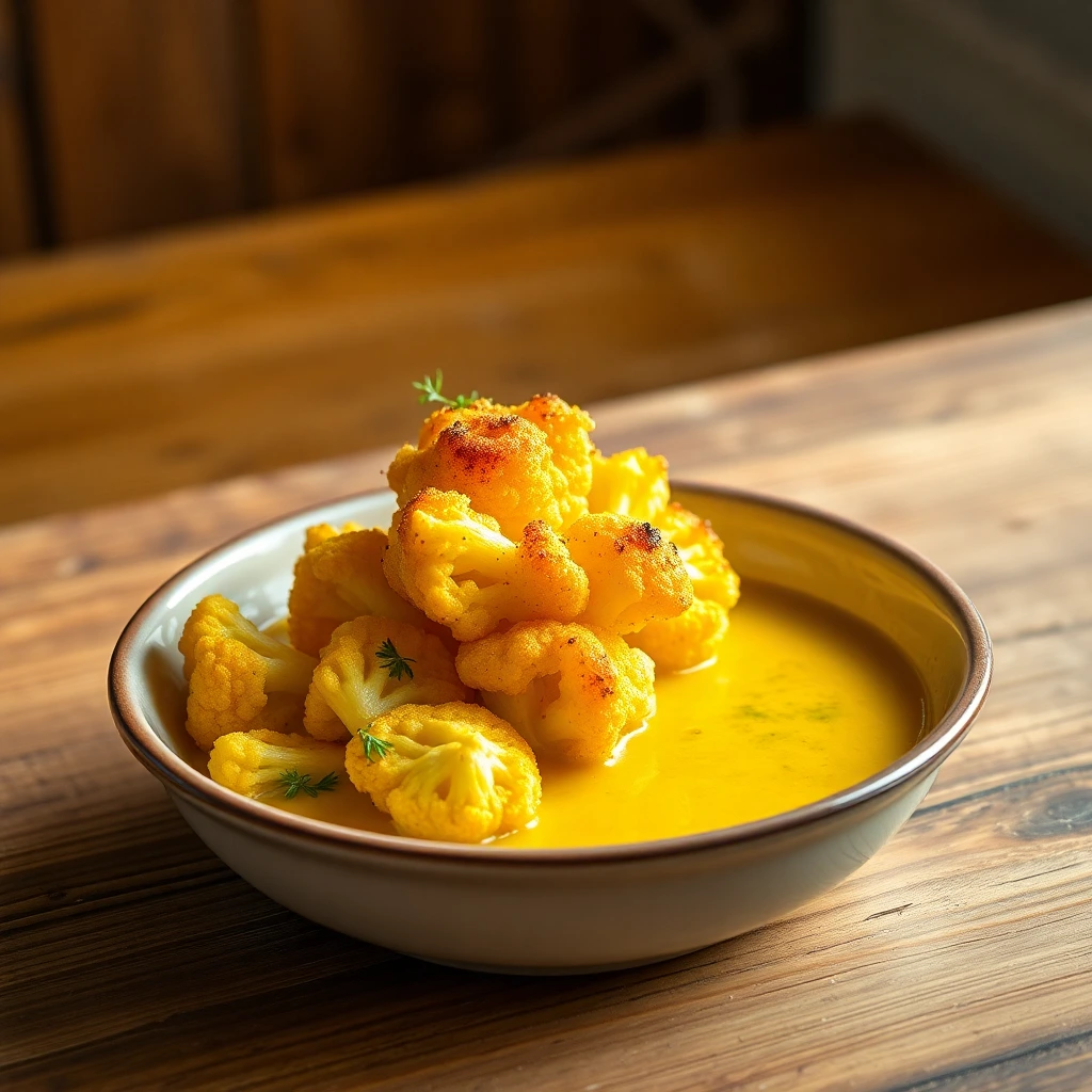 Chou-fleur rôti curcuma & cumin
