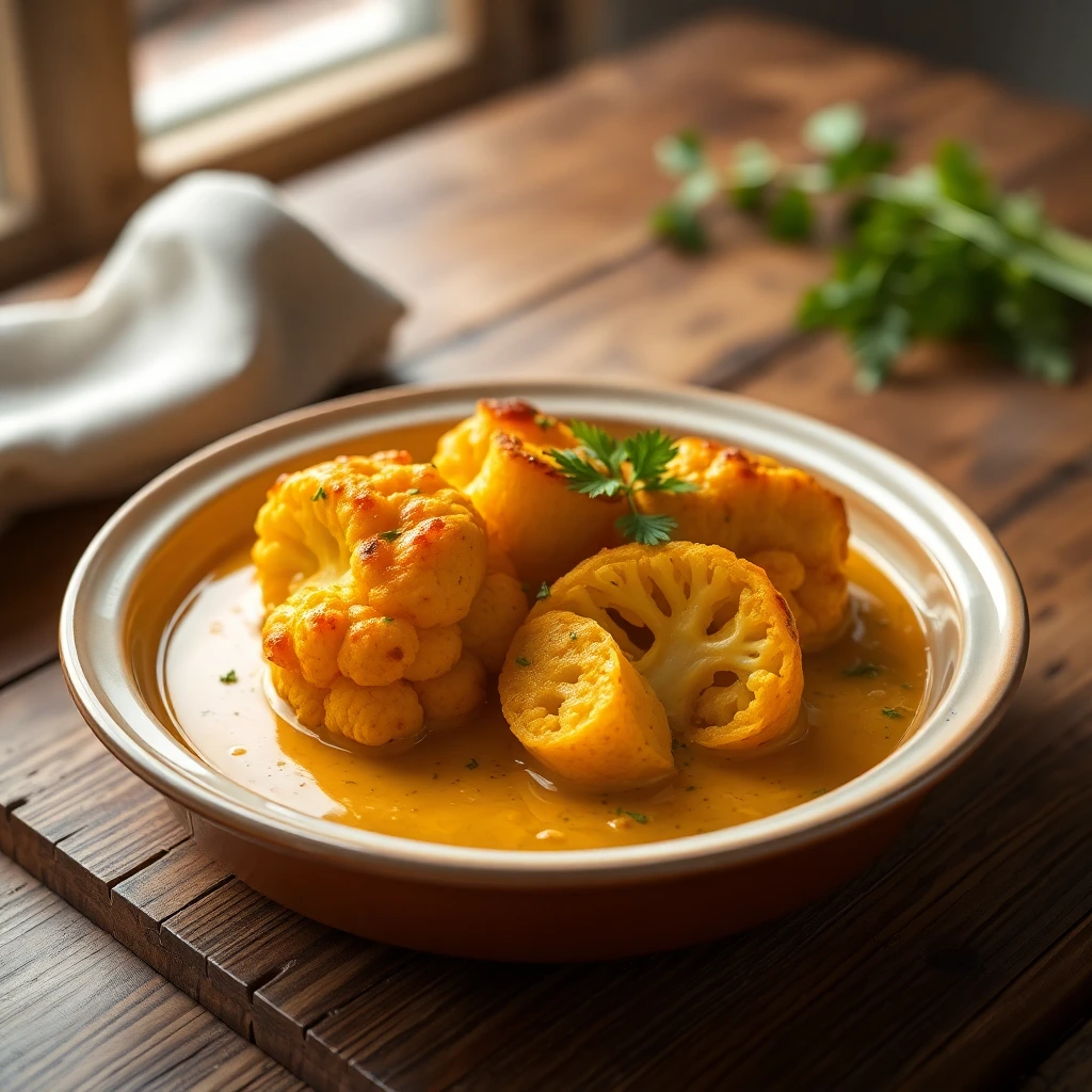 Chou-fleur rôti Curry-coco