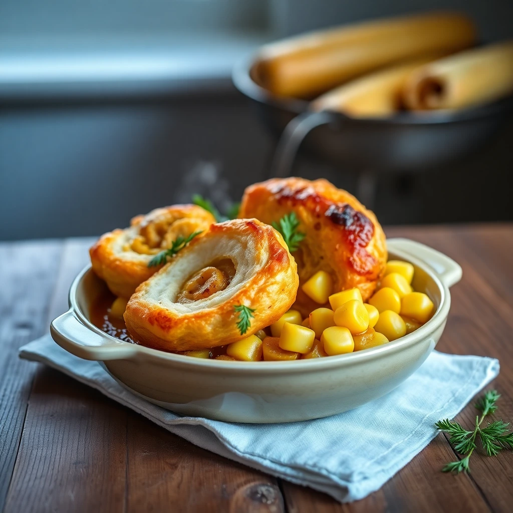 Cordon bleu maison Curry-coco