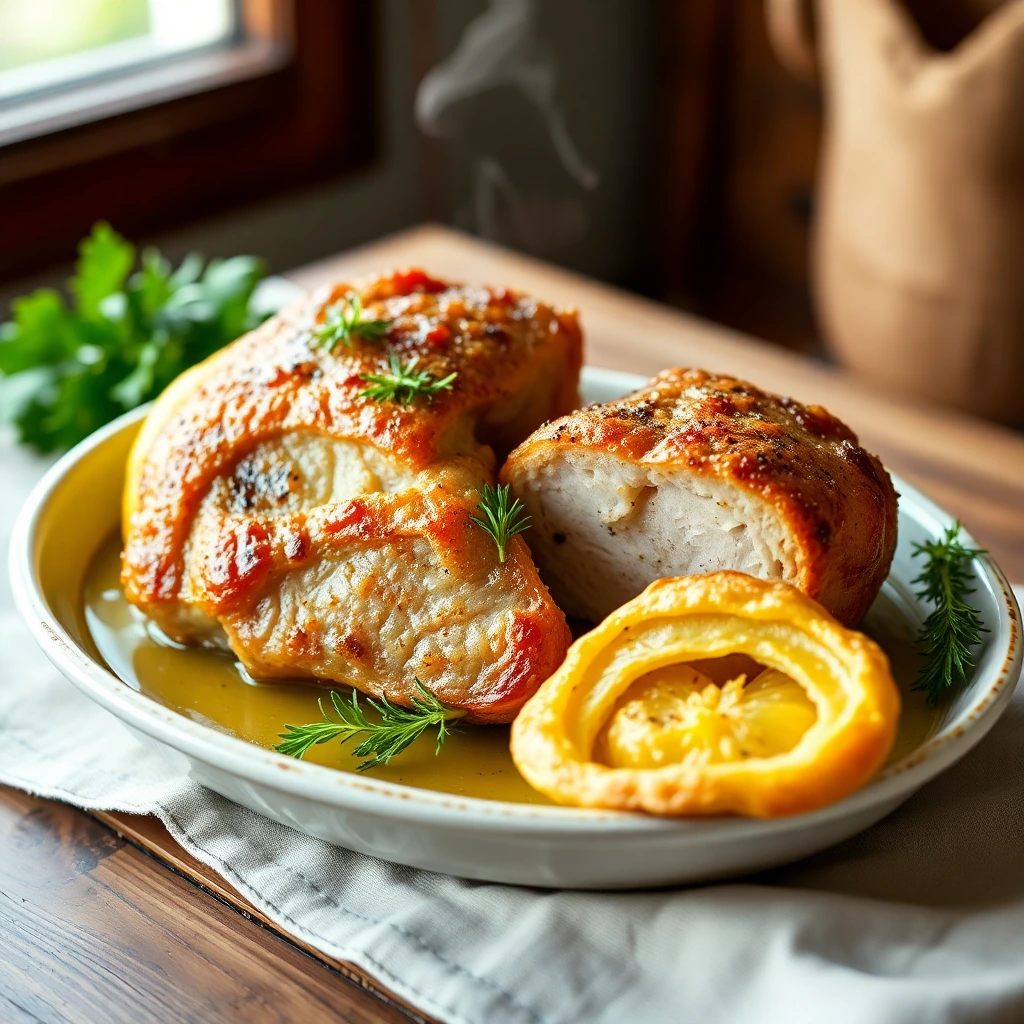 Côte de porc Citron & herbes