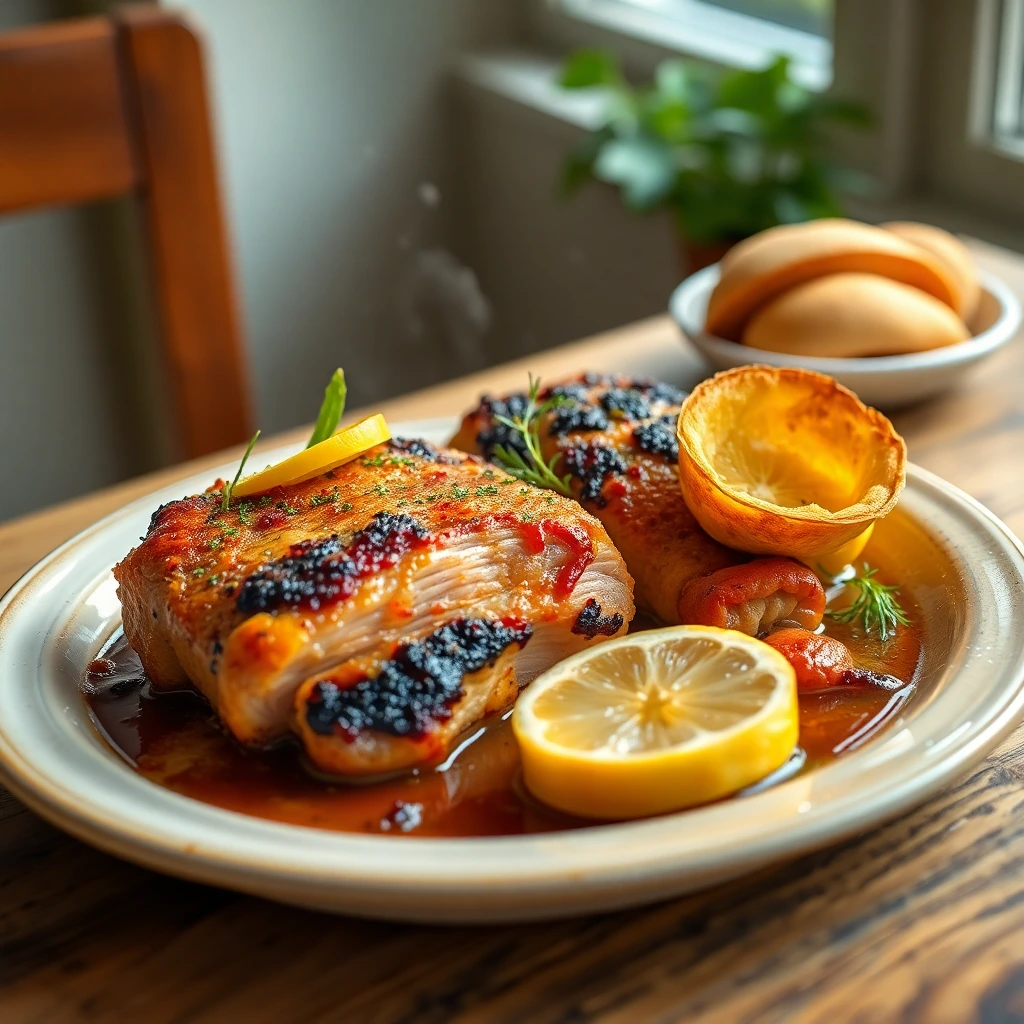 Côte de porc Citron vert & coriandre