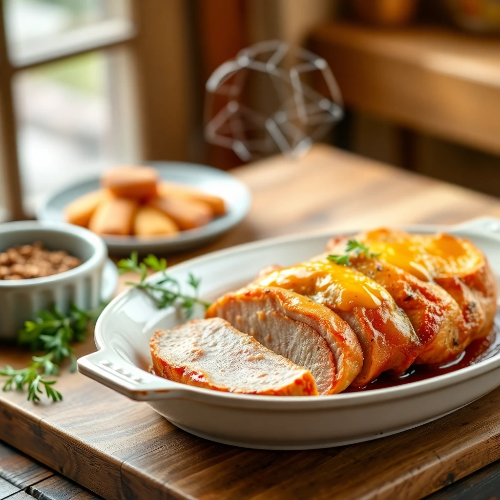 Côte de porc Miel-moutarde