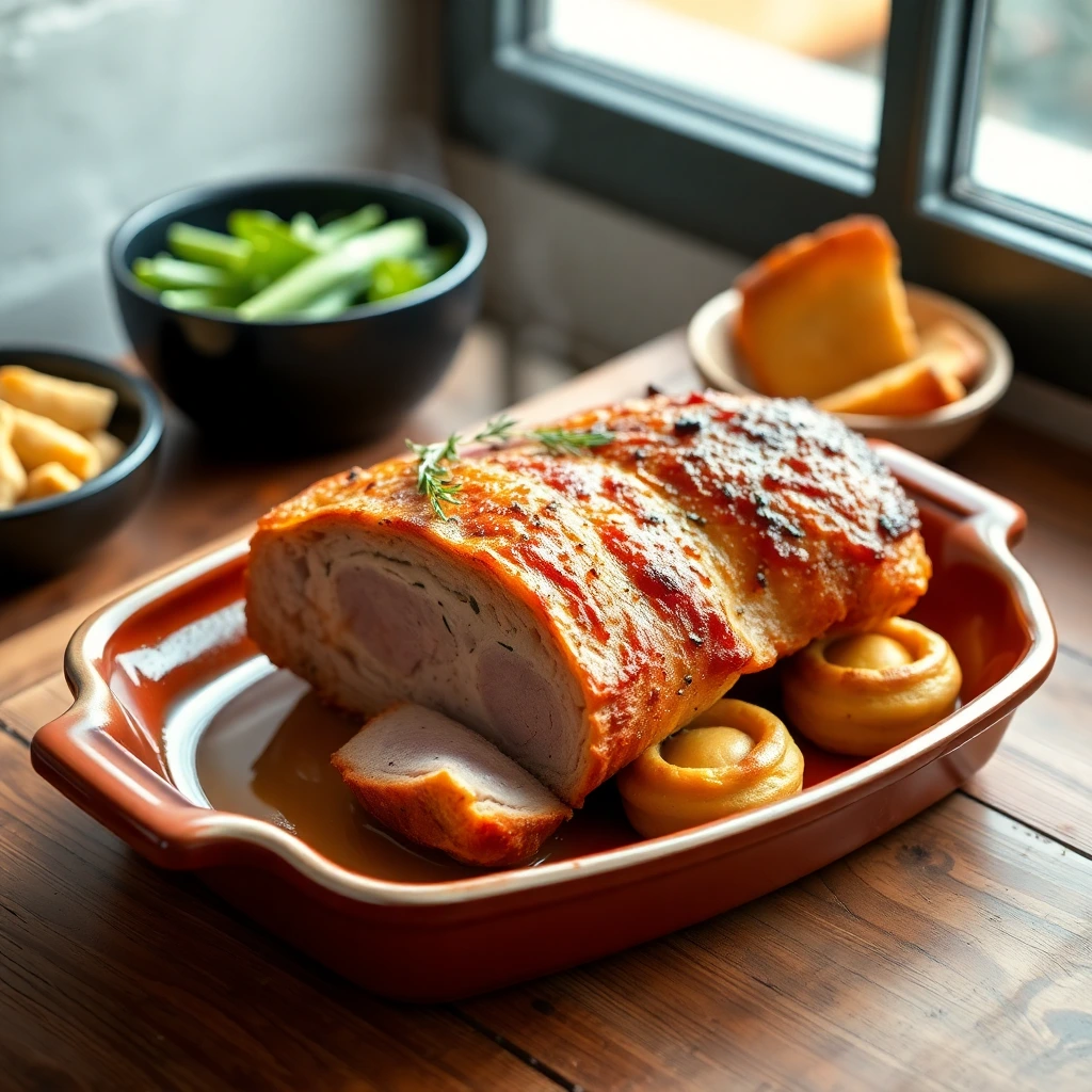 Côte de porc Romarin-ail