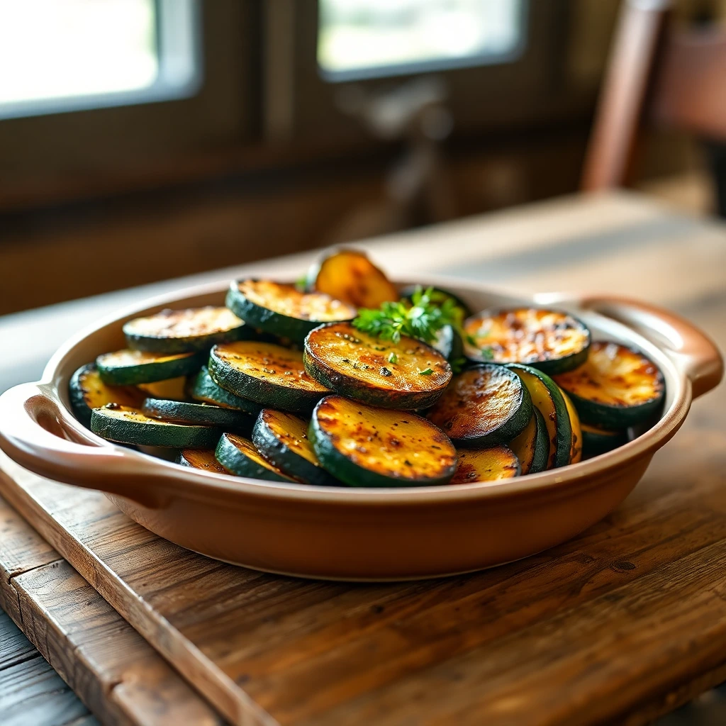 Courgettes rôties Balsamique-miel