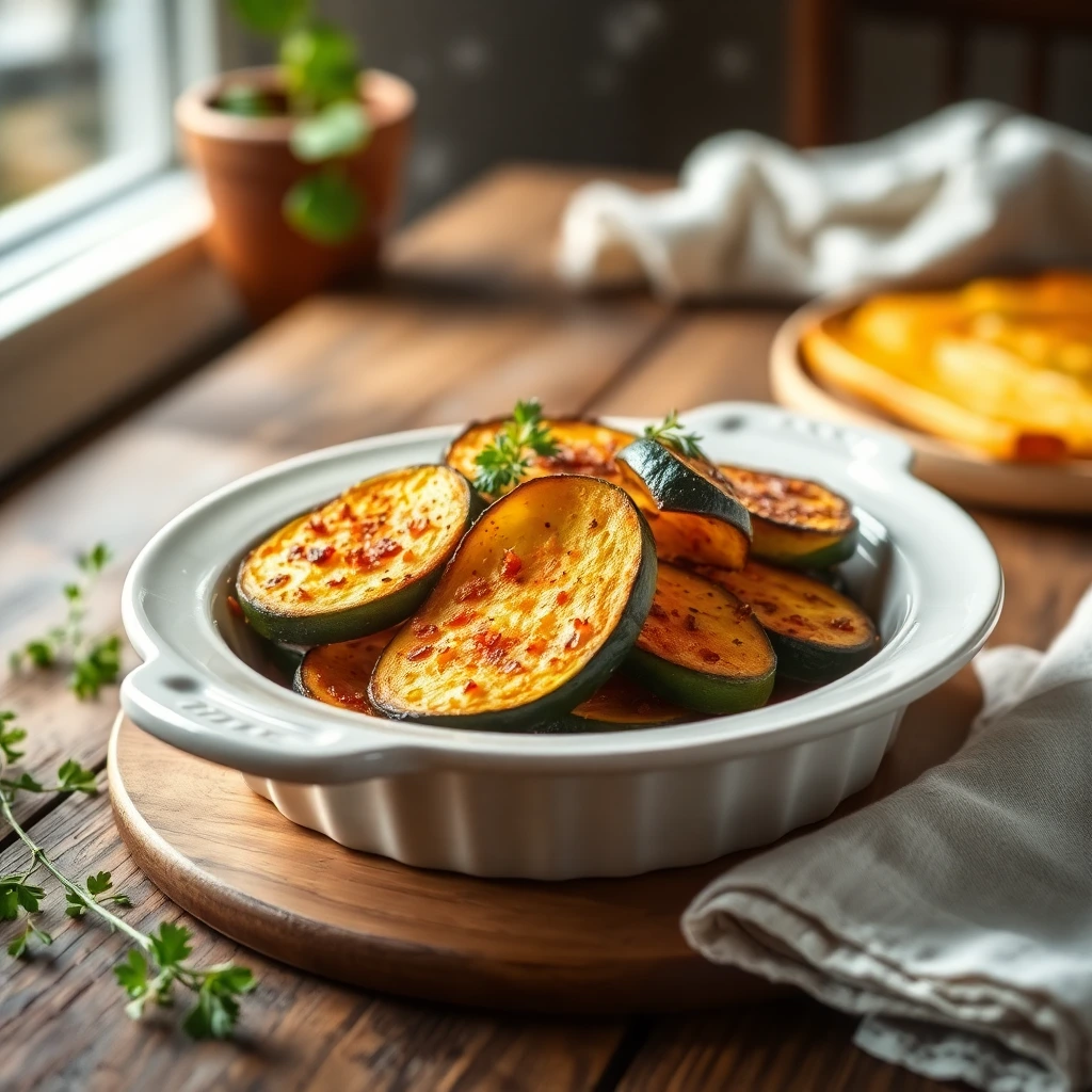 Courgettes rôties Harissa