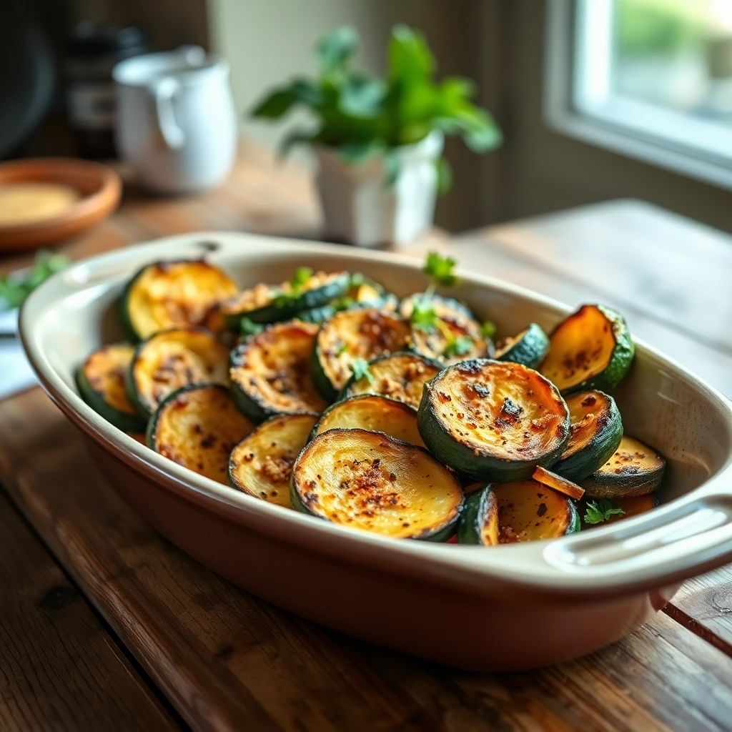 Courgettes rôties Sésame-soja