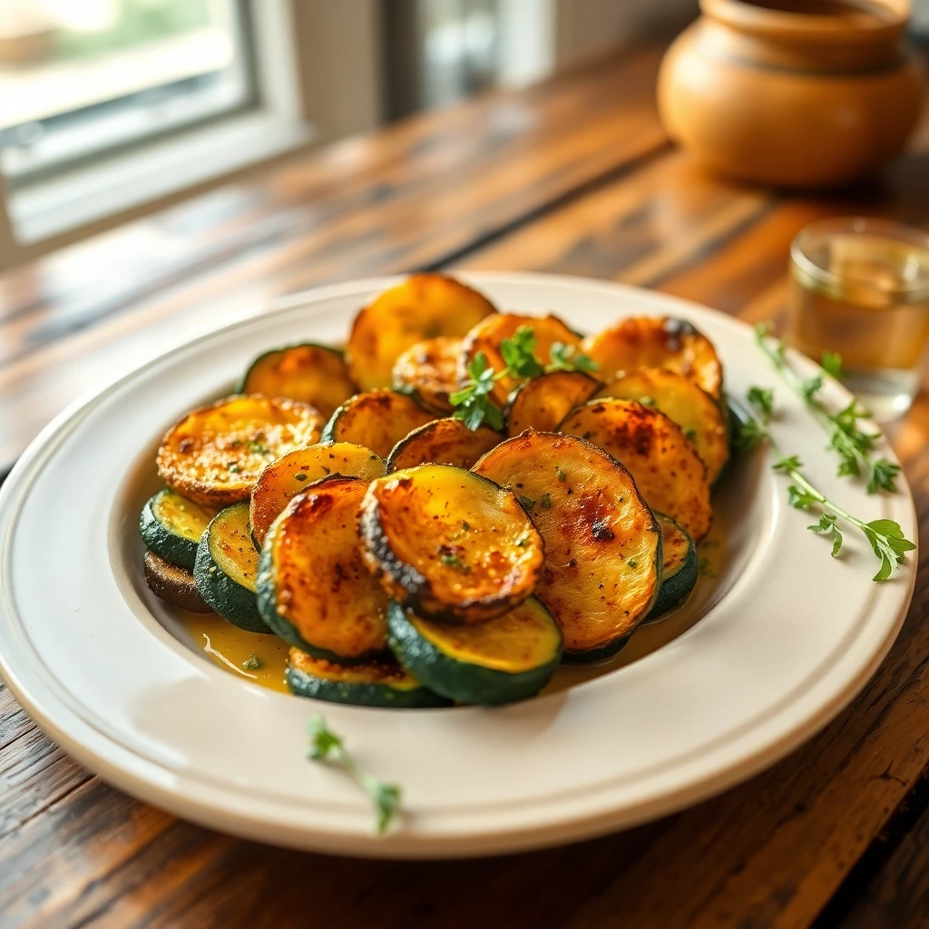 Courgettes rôties Zaatar