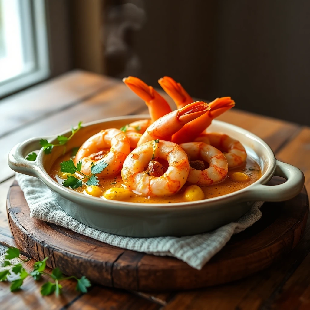 Crevettes Curry-coco