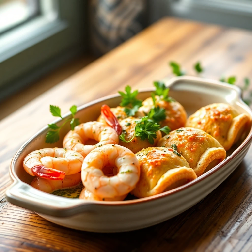 Crevettes Pesto
