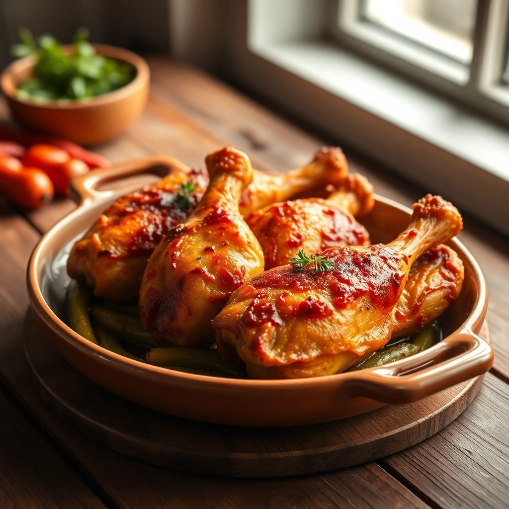 Cuisses de poulet au paprika fumé & ail