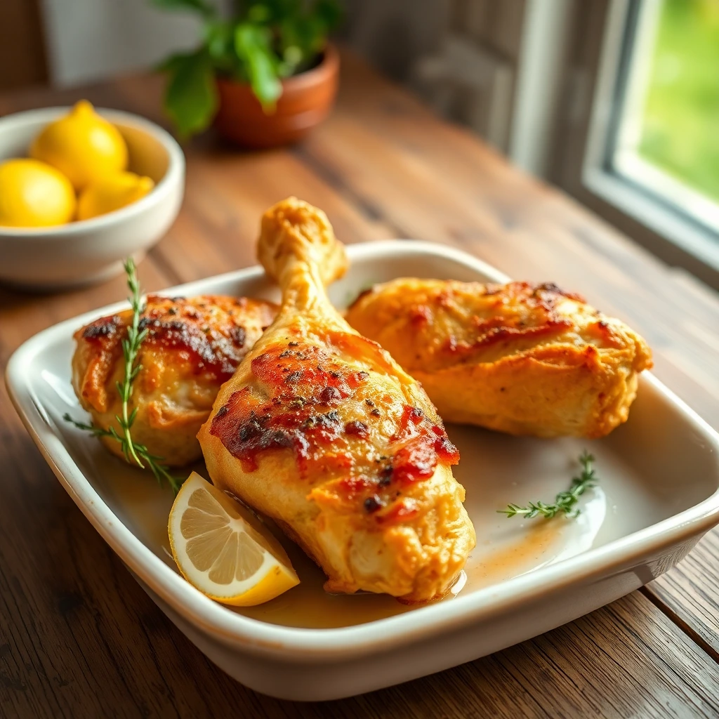 Cuisses de poulet Citron & herbes