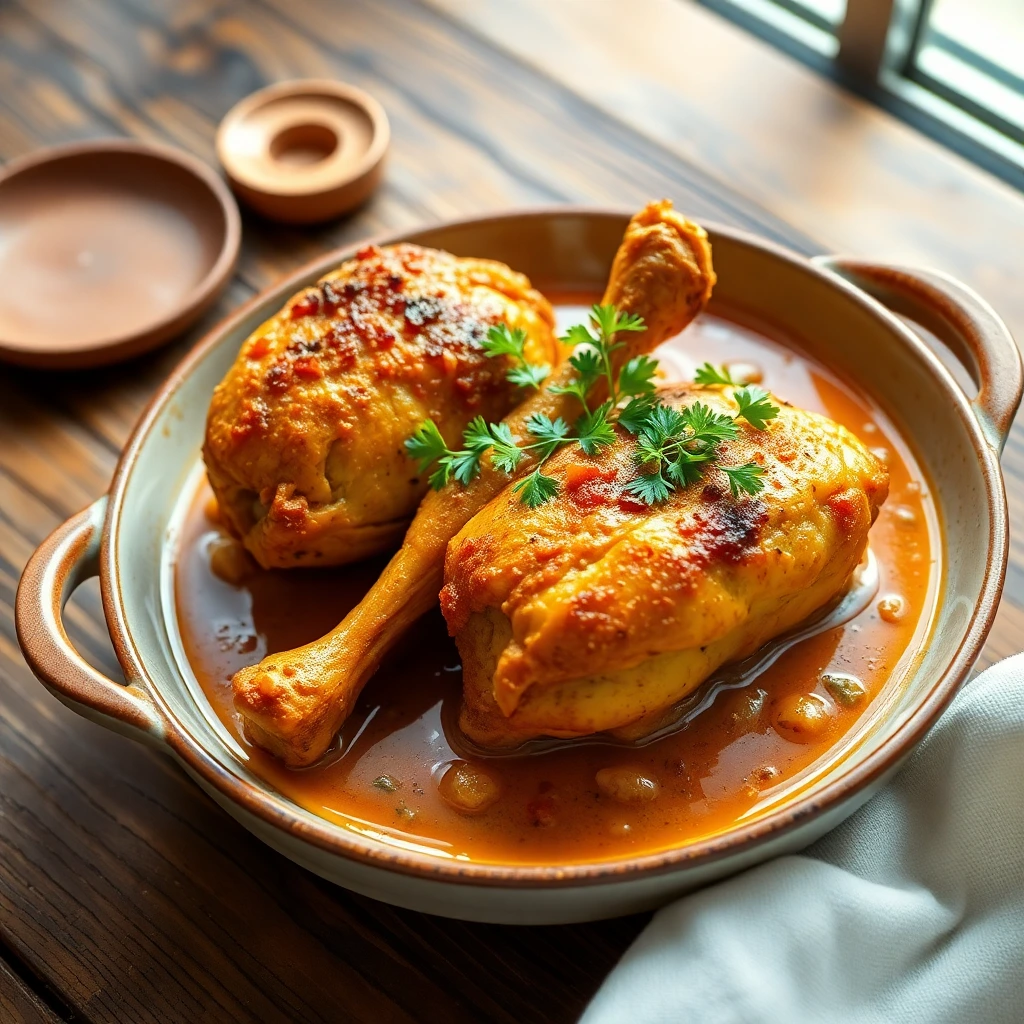 Cuisses de poulet Curry-coco