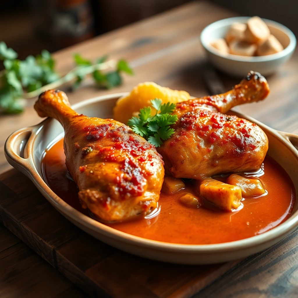 Cuisses de poulet Curry rouge thaï