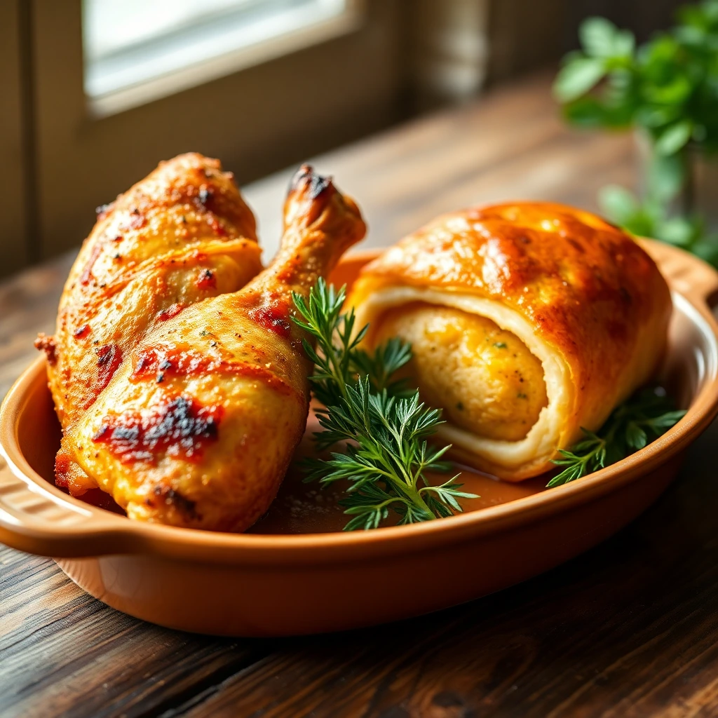 Cuisses de poulet Romarin-ail
