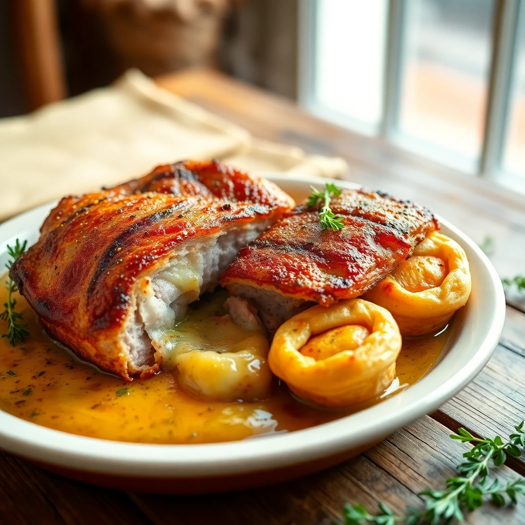 Émincé de porc Ail & parmesan