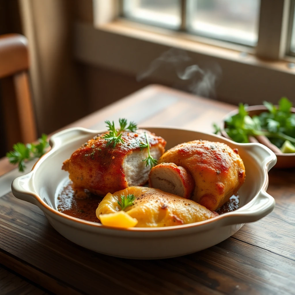 Émincé de porc Cajun épicé