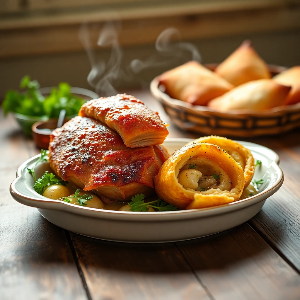 Émincé de porc Romarin-ail
