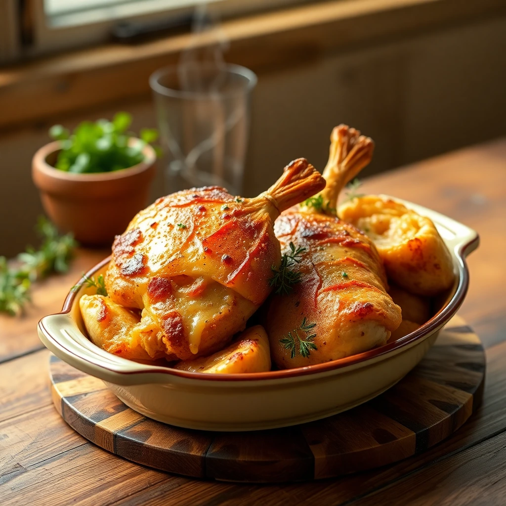 Émincé de poulet Ail & parmesan
