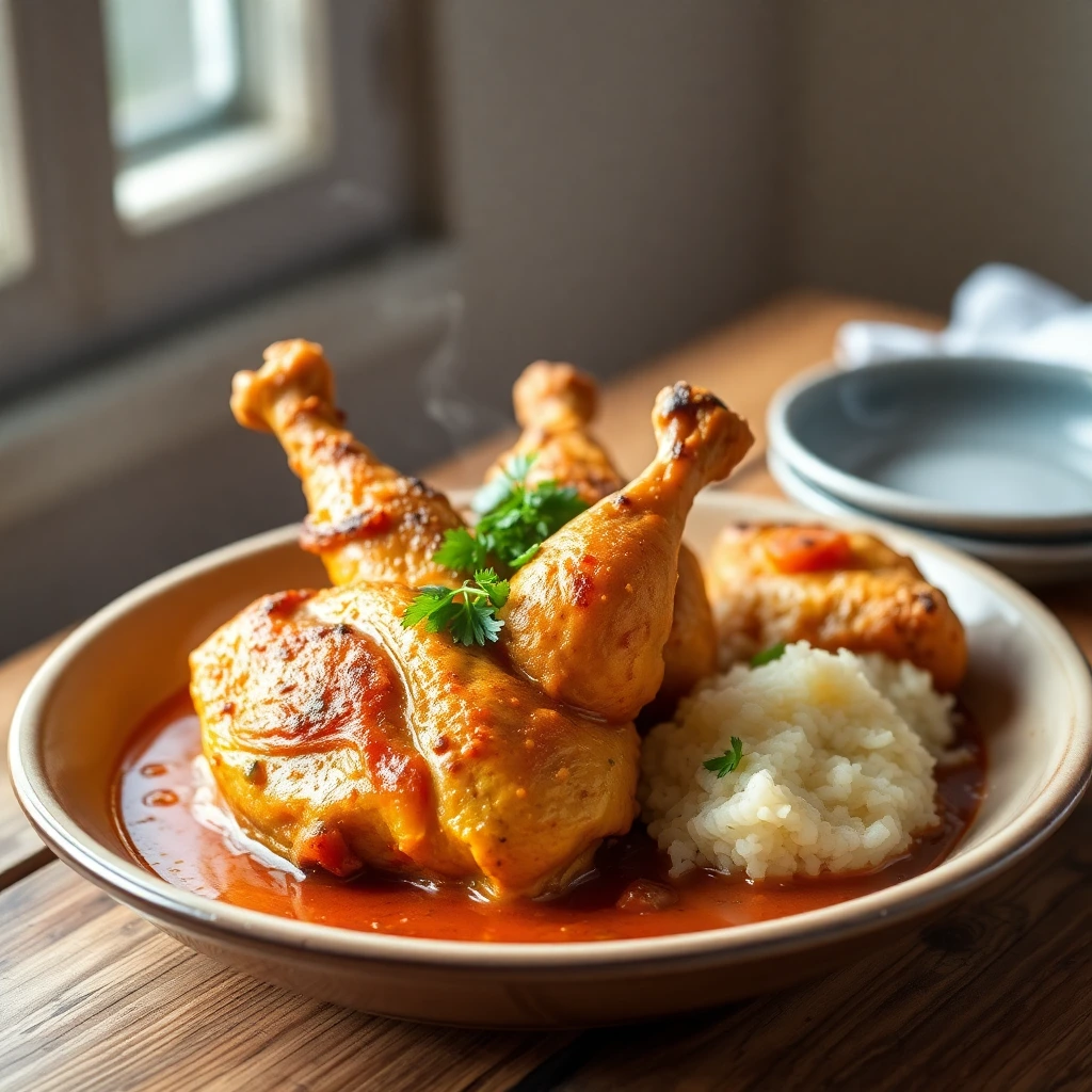 Émincé de poulet Curry rouge thaï