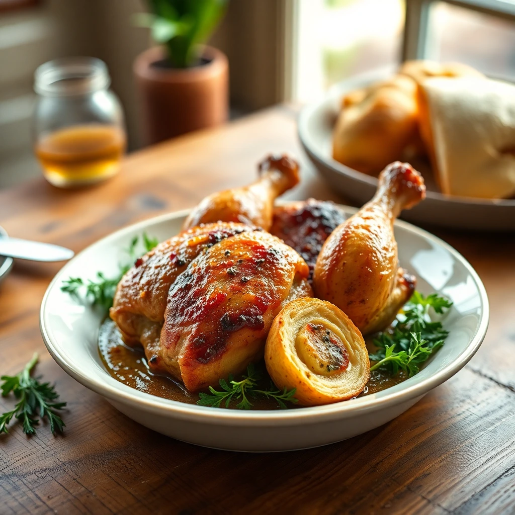 Émincé de poulet Miel-moutarde