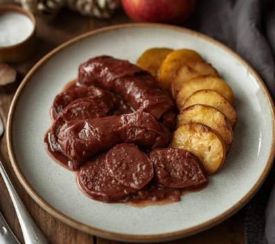 Boudin noir & pommes rôties à l’AiirFryer