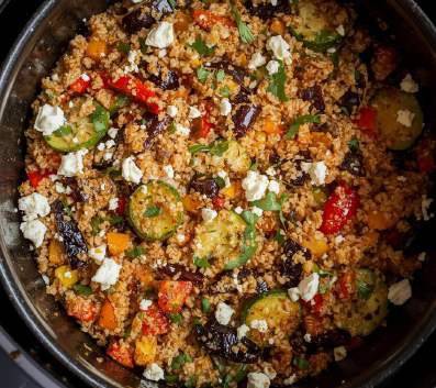 Boulgour aux légumes rôtis & feta