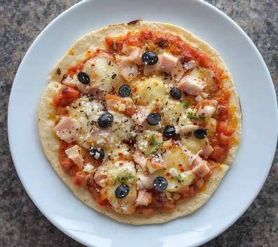 Pizza tortilla ultra rapide