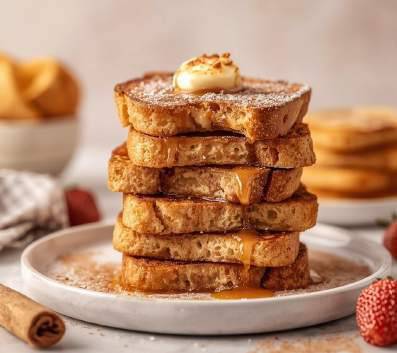 Toasts sucrés cannelle & sucre
