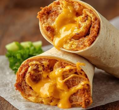 Wrap chaud au poulet & fromage